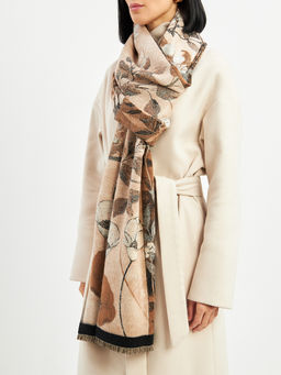 в СОСТАВЕ ШЕРСТЬ и КАШЕМИР Большой, мягкий, теплый однотонный двусторонний палантин. - Tantino фото 19