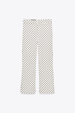 POLKA DOT MINI FLARE TROUSERS