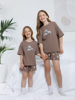 МП 1658/капучино 1312 Н090.1 пижама для дев - Crockid фото 4