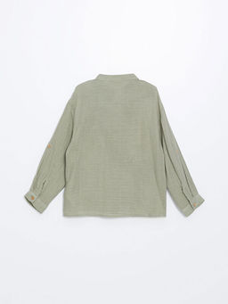 Hakim Yaka Uzun Kollu Basic Erkek Bebek G?mlek - Waikiki фото 3