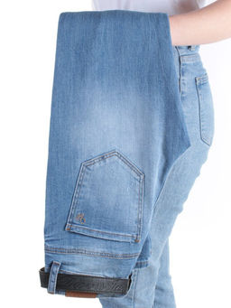 D356 BLUE Джинсы зауженные женские DIOVES