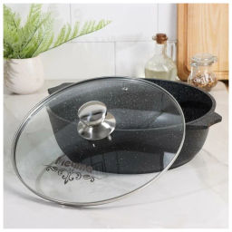 Жаровня 5л АП Гранит black арт.35802 /Мечта/