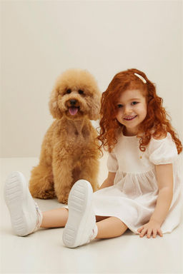 U. S. Polo Assn Белое тканое платье с короткими рукавами для девочки - U.s. polo assn фото 5