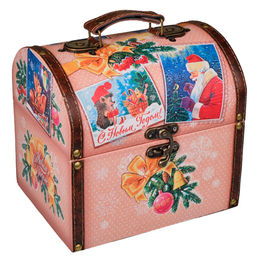 Сундук Ретро-Открытки 1200 г. дерево