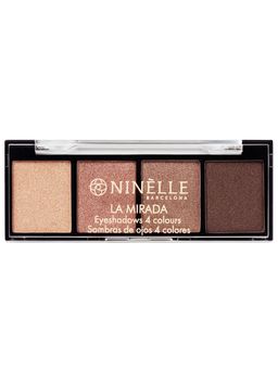 Тени для век 4 оттенка La Mirada, 502 нюдовый сатиновый