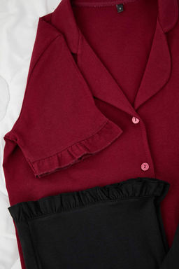 Trendyolmilla Mint %100 Pamuklu F?rf?r Detayl? Orme Pijama Tak?m? THMSS24PT00223 фото 50