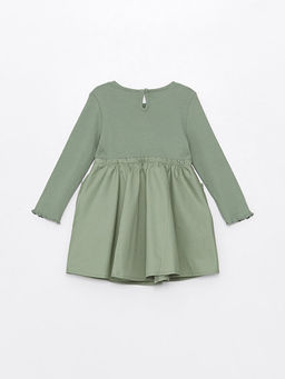 Bisiklet Yaka Uzun Kollu K?z Bebek Elbise - Waikiki фото 2