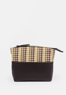 Косметичка Модель №1647 | гобелен | гладкий | коричневый цветной | Мария мелкая цветн | 34002