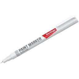 Маркер-краска лаковый BERLINGO "Uniline PA100" белый 1мм (BMk_02300) на нитрооснове