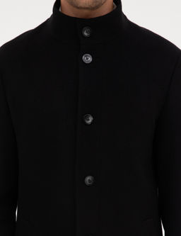 Siyah Slim Fit Palto - Pierre cardin фото 7