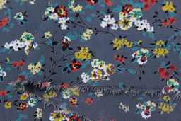 Штапель Премиум Виринея цв.т.лазурно-серый винтаж, ш.1.45м, вискоза-100%, 120гр/м.кв - Купава фото 9