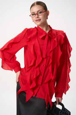 Рубашка Кристл (красный) - Эльза фото 8