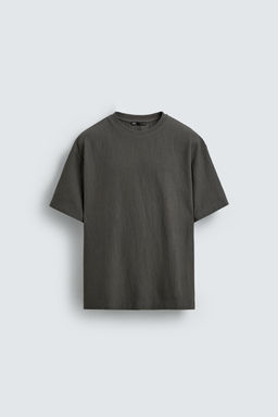 CAMISETA RELAXED FIT ESTRUCTURA / Verdoso - Zara фото 6
