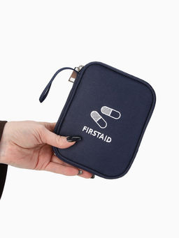 Косметичка-аптечка дорожная на молнии, с ручкой, Firstaid, синяя - Simaland фото 4