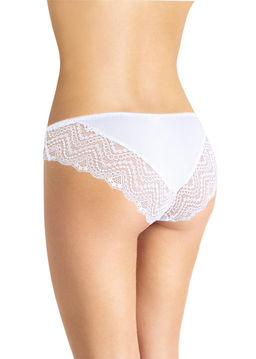 CLE B498/1к Трусы жен. Кружево хлопок белый - Clever wear фото 2