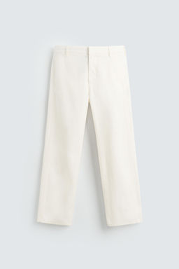 COTTON-HEMP CHINO TROUSERS - Zara фото 16