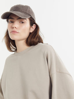 Свитшот женский в кофейно-коричневом цвете кофе с молоком 122949/1 - Mark formelle фото 3