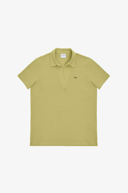 Kad_n Ye_il Polo Yaka Basic Ti__rt