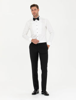 Beyaz Ekstra Slim Fit Smokin G_mlek