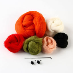 Валяние из шерсти на новый год. Игрушка своими руками Корги в шапочке, новогодний набор для творчества