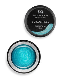 Manita Professional Гель моделирующий для ногтей с хлопьями юки / Builder Gel Euphoria №04, 15 мл