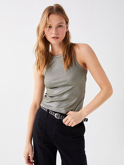 Kad?n Bisiklet Yaka D?z Atlet