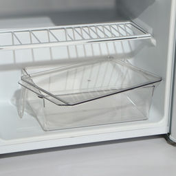 Контейнер для холодильника с крышкой и ручкой RICCO, пластик, 32×20,5×10 см, прозрачный