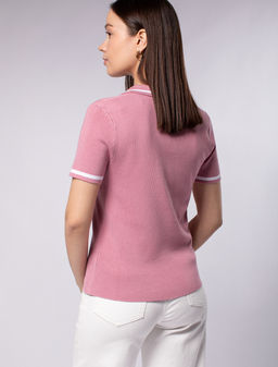 VILATTE / Поло тонкой вязки из вискозы  фото 5