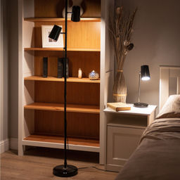 ULM-B600 6W/4500K/DIM BLACK Светильник настольный светодиодный, 6W. Сенсорный выключатель. Диммер. Черный. ТМ Uniel