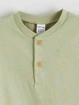 K?sa Kollu Bisiklet Yaka Erkek Bebek Tulum