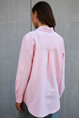 Рубашка оверсайз в полоску хлопковая