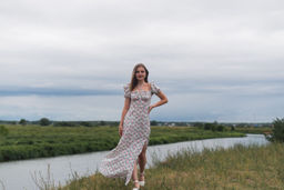 Платье Бонита (белый в розовый цеток) - Nadi bordo фото 2