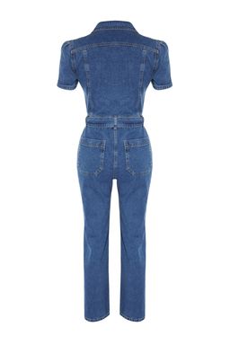 Trendyolmilla Mavi Kemerli Denim Tulum TWOSS20TU0156  фото 8