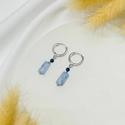 Серьги из Кианита и Содалита