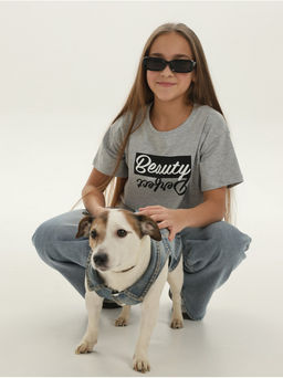 Футболка Бьюти серый Девочка - София фото 5