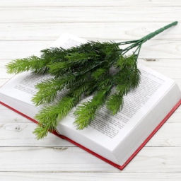 Елка ветка искусственная 42 см 7 веток / AB4192-7P /уп 2/250/1000/Новый год (Красный) - Галеонтрейд фото 6