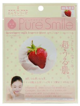 Маска для лица SunSmile PureSmile mk02 Milk Series Strawberry milkEssMask косм клубн мол 1шт 1/600, ,