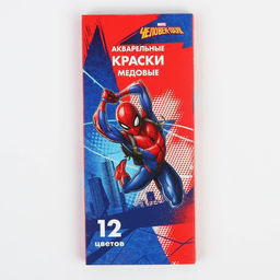 Акварель медовая Человек-паук, 12 цветов, в картонной коробке, без кисти - Marvel фото 4