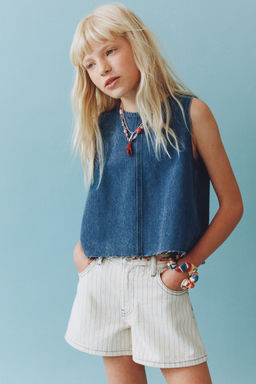 TOP DENIM / Azul