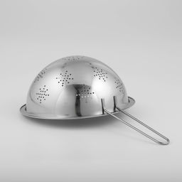 Дуршлаг из нержавеющей стали Доляна Индия, 1,8 л, d=22 см, длинная ручка  фото 3