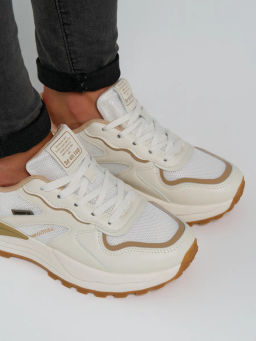 Кроссовки женские бежевые, э/к AY008-030 - SOFIT фото 2