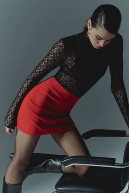 Боди с длинным рукавом из кружева - Mollis фото 4