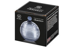 Горшочек д/меда 300 мл 10,7*10,7*13,5 см Каскад синий, стекло - Elan gallery фото 15