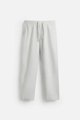 COTTON-LINEN RELAXED FIT TROUSERS - Zara фото 33