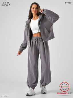 Тёплый спортивный костюм, однотонный - Bruno фото 4