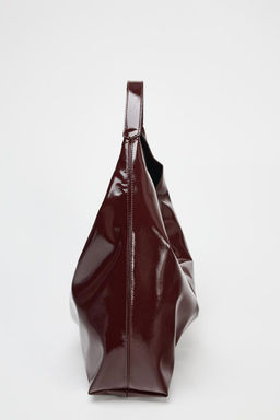 PATENT EFFECT BUCKET BAG - Zara фото 11