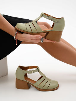 Босоножки 5036.23663bе.Вакса олива+коричневый