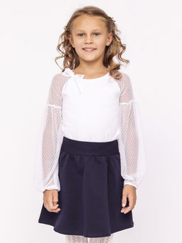 CRB wear/CWJG 63192-20 Джемпер для девочки,белый/Ex.Cherubino