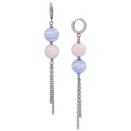 Серьги из муранского стекла PINK CLOUD LS3522