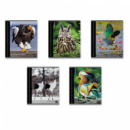 Цена за 5 шт. Тетрадь общая ученическая ErichKrause Энциклопедия, Красная книга России. Птицы, 48 листов, клетка, глянцевая ламинация_MIX-PACK  фото 3